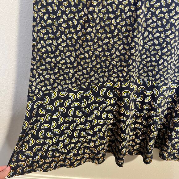 Boden Phillipa Jersey Midi Rainbow Print Dress Size 10 - Picture 6 of 7